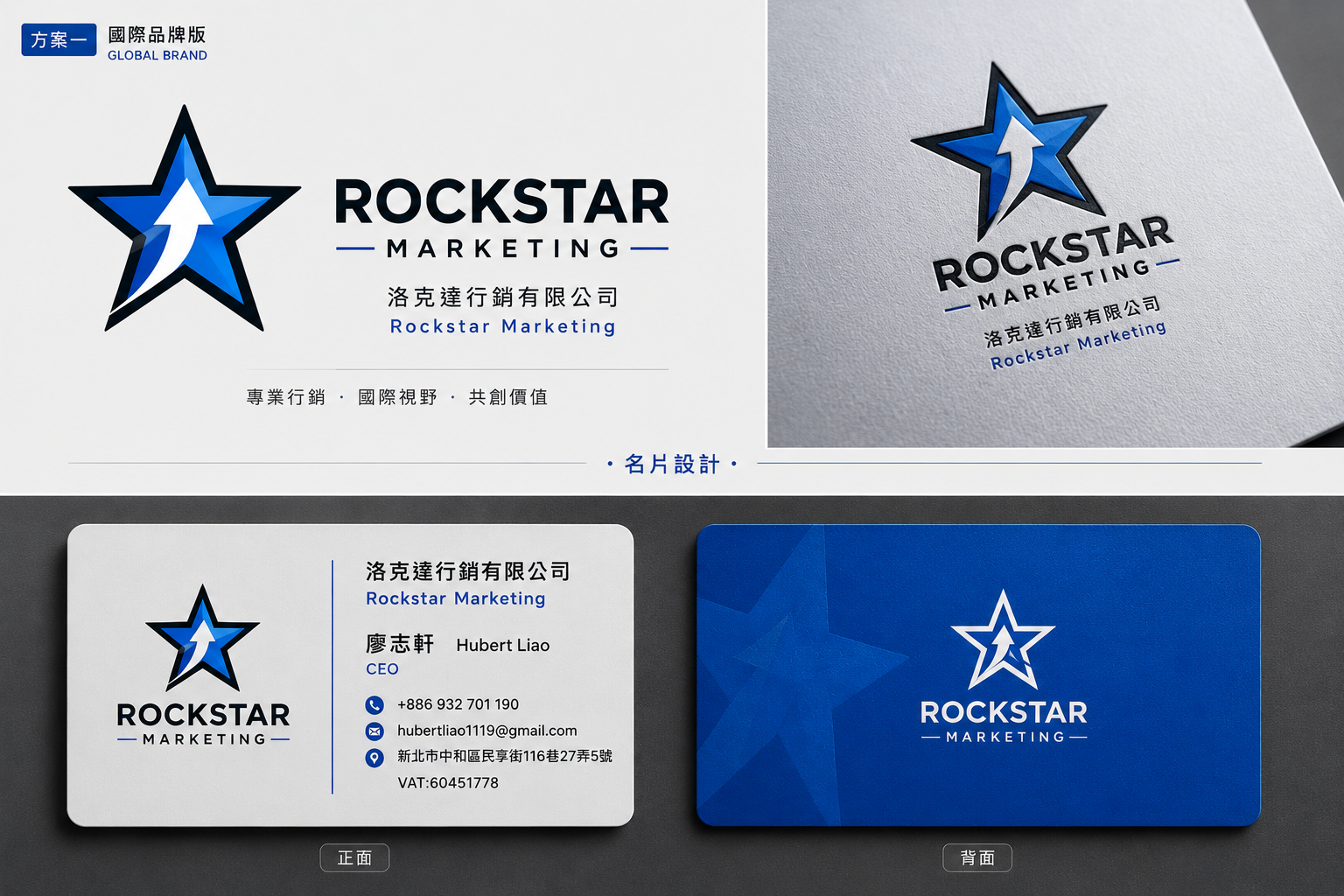 Rockstar Marketing business card