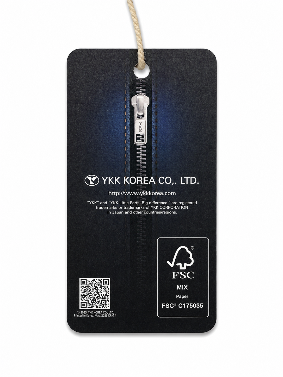 YKK FSC tag